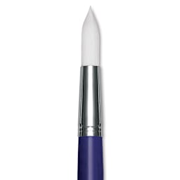 Blick Scholastic Wonder White Brush - Round, Long Handle, Size 24 close up