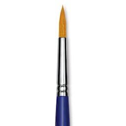 Blick Scholastic Golden Taklon Brush - Round, Long Handle, Size 10 close up
