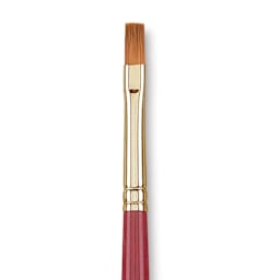 Princeton Synthetic Sable Brush - Bright, Long Handle, Size 4