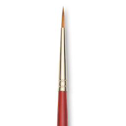 Princeton Synthetic Sable Brush - Round, Long Handle, Size 3
