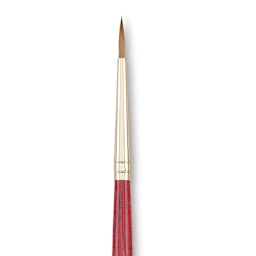 Princeton Synthetic Sable Brush - Round, Long Handle, Size 4
