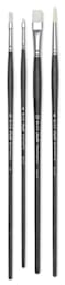 Blick Studio Synthetic Brushes - Components of Mixed set of 4 Brushes shown