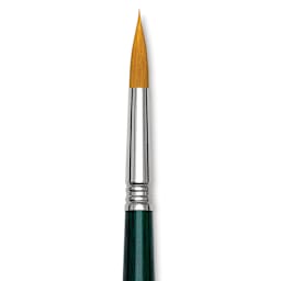 Escoda Barroco Toray Gold Synthetic Brush - Round, Long Handle, Size 1