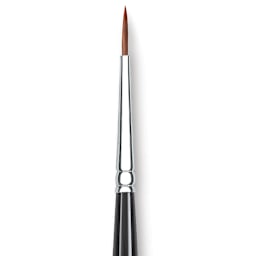 Princeton Series 7050 Kolinsky Sable Round - Size 1, Short Handle close up