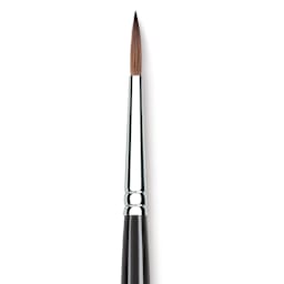 Princeton Series 7050 Kolinsky Sable Round - Size 4, Short Handle close up