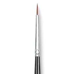 Princeton Series 7050 Kolinsky Sable Round - Size 2/0, Short Handle close up