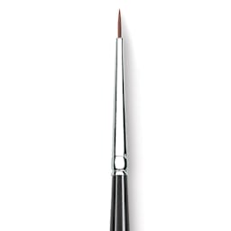 Princeton Series 7050 Kolinsky Sable Round - Size 3/0, Short Handle close up
