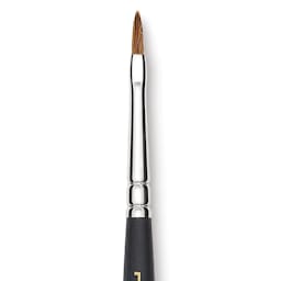 Blick Masterstroke Finest Red Sable Brush - Filbert, Size 1, Short Handle close-up