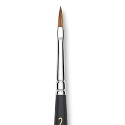Blick Masterstroke Finest Red Sable Brush - Filbert, Size 2, Short Handle close-up