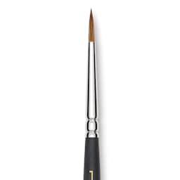 Blick Masterstroke Finest Red Sable Brush - Round, Size 1, Short Handle close-up