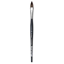 Da Vinci Casaneo Synthetic Squirrel Watercolor Brush - Pointed Oval Wash, Size 12, Short Handle, Synthetic