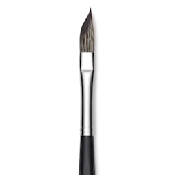 Da Vinci Casaneo Synthetic Squirrel Watercolor Brush - Slant, Size 10, Short Handle, Synthetic, close up