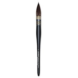 Da Vinci Casaneo Synthetic Squirrel Watercolor Brush - Quill Round Wash, Size 6, Short Handle, Synthetic