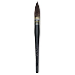 Da Vinci Casaneo Synthetic Squirrel Watercolor Brush - Quill Round Wash, Size 8, Short Handle, Synthetic