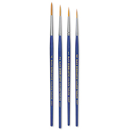 Blick Scholastic Golden Taklon Brush Set - Script, Set of 4