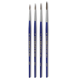 Blick Scholastic Red Sable Brush Set - Script, Set of 4