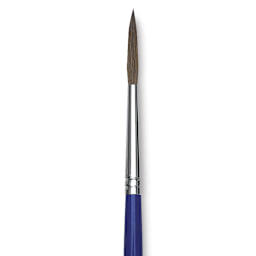 Blick Scholastic Red Sable Brush - Script, Size 4 close up