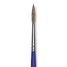 Blick Scholastic Ox Hair Brush - Script, Short Handle, Size 4 close up