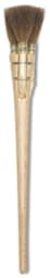 Luco Triple Squirrel Square Brushes - 3 square edged round lock brush shown