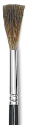 Luco Kazan Square Lettering Brushes - Closeup of tip of Single Brush
