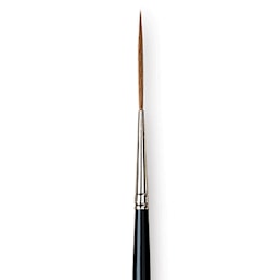 Da Vinci Kolinsky Red Sable Brush - Extra Long Pointed Liner, Long Handle, Size 1 close up