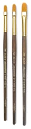 Blick Studio Decorative Brushes - Set of 3 Filbert brushes upright