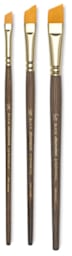 Blick Studio Decorative Brushes - Set of 3 Angular brushes upright