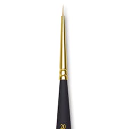 Princeton Mini Brush - Round, Mini Handle, Size 20/0, close-up