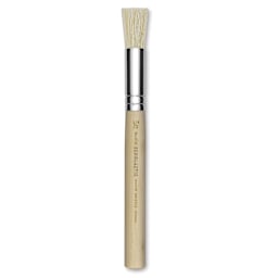 Blick Scholastic White Bristle Brush - Stencil Brush, 1/2"