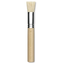 Blick Scholastic White Bristle Brush - Stencil Brush, 5/8"