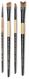 Dynasty Black Gold - Set No. 3 - 4 Watercolor Brushes shown upright