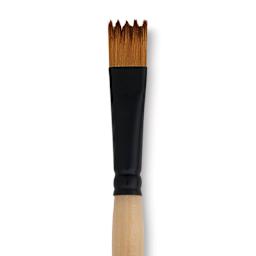 Dynasty Black Gold Brush - Wave, Short Handle, Size 12 close up