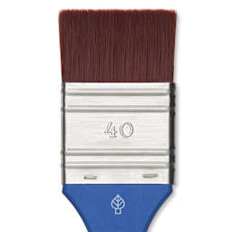 Da Vinci Forte Basic Synthetic Brush - Mottler, Short Handle, Size 40, close-up