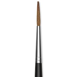 Da Vinci Kolinsky Red Sable Lettering Brushes - Short Handle, Size 10, close-up
