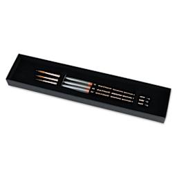 Da Vinci Maestro Kolinsky Miniature Brushes - Box Set of 3, Rounds, Series 70