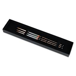 Da Vinci Maestro Kolinsky Miniature Brushes - Box Set of 3, Rounds, Series 76