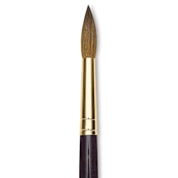 Da Vinci Harbin Kolinsky Brush - Sharp Round, Short Handle, Size 12