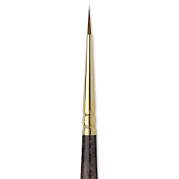 Da Vinci Harbin Kolinsky Brush - Sharp Round, Short Handle, 2/0 close up