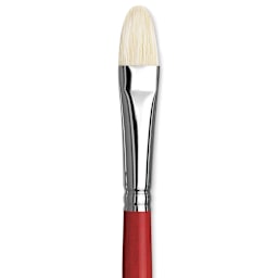 Da Vinci Maestro 2 Hog Bristle Brush - Short Filbert, Long Handle, Size 8 close up