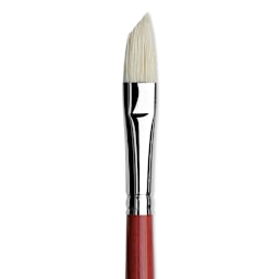 Da Vinci Maestro 2 Hog Bristle Brush - Slant, Long Handle, Size 12 close up