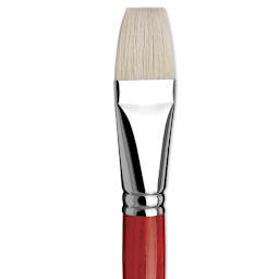 Da Vinci Maestro 2 Hog Bristle Brush - Flat, Long Handle, Size 20 close up