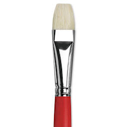 Da Vinci Maestro 2 Hog Bristle Brush - Bright, Long Handle, Size 12 close up
