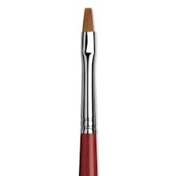 Da Vinci Cosmotop Spin Brush - Flat, Short Handle, Size 2 close up