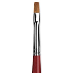 Da Vinci Cosmotop Spin Brush - Flat, Short Handle, Size 4 close up