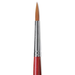 Da Vinci Cosmotop Spin Brush - Round, Short Handle, Size 6, close up