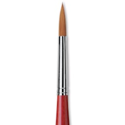 Da Vinci Cosmotop Spin Brush - Round, Short Handle, Size 8, close up