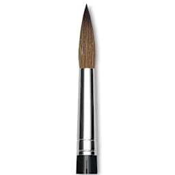 Da Vinci Maestro Kolinsky Sable Brush - Round, Short Handle, Size 14, close up