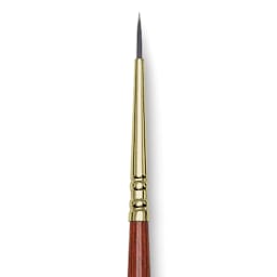 Blick Master Short Handle Synthetic Brush - Round, Size 0, close-up
