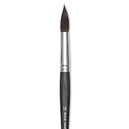 Blick Studio Natural Squirrel Brush - Round, Black Handle, Size 14