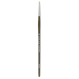 Blick Studio Short Handle Synthetic Brush - Round, Black Handle, Size 0